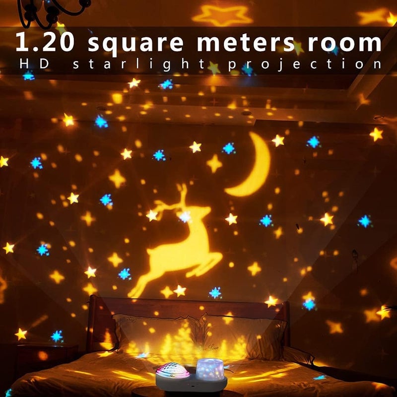 MAKINGTEC Night Light Projector, Sky Night Light Projector for Kid Ceiling Night Light Projection Lamp Constellation Galaxy Projector 360 Degree Rotating Nebula Starry Sky Night Light Projection Lamp - Image 4