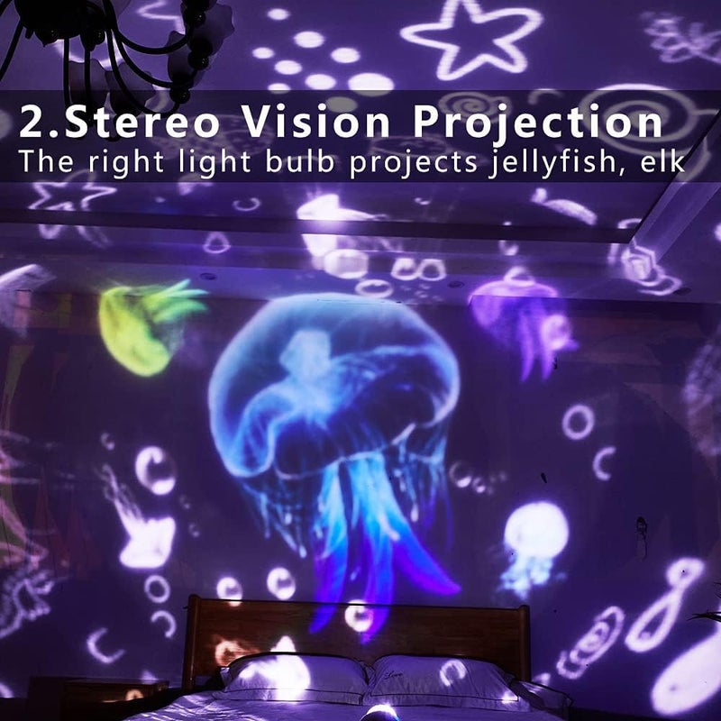 MAKINGTEC Night Light Projector, Sky Night Light Projector for Kid Ceiling Night Light Projection Lamp Constellation Galaxy Projector 360 Degree Rotating Nebula Starry Sky Night Light Projection Lamp - Image 3