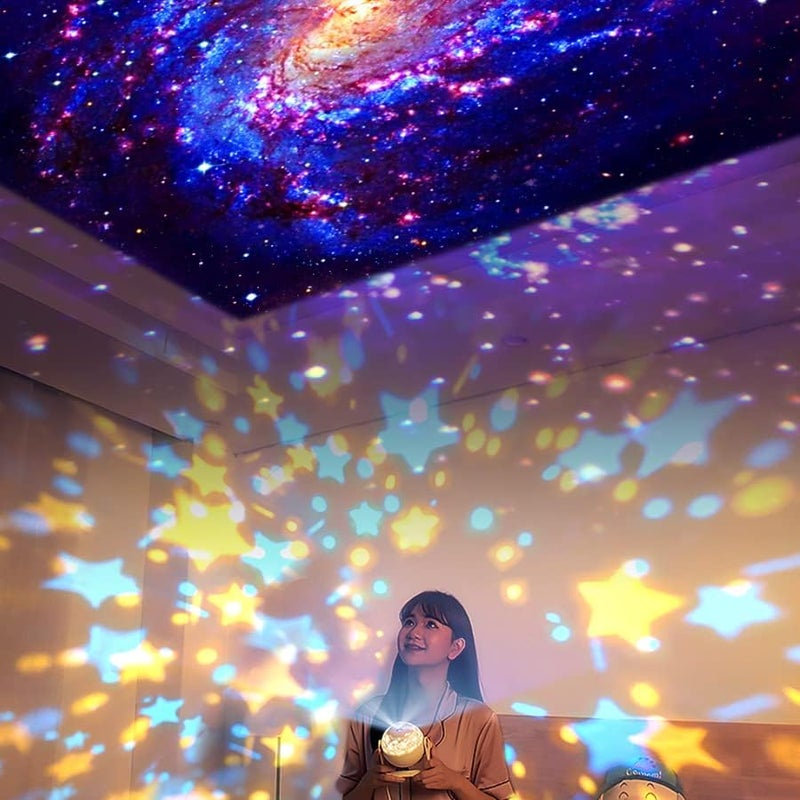 MAKINGTEC Night Light Projector, Sky Night Light Projector for Kid Ceiling Night Light Projection Lamp Constellation Galaxy Projector 360 Degree Rotating Nebula Starry Sky Night Light Projection Lamp - Image 2