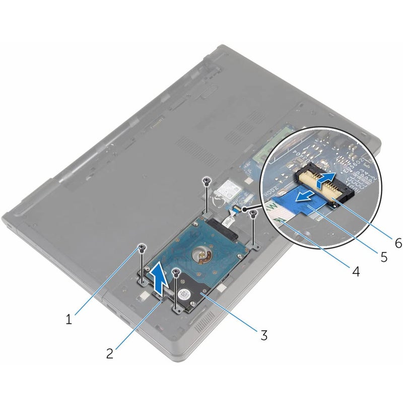 Deal4GO SATA Hard Drive Cable H5G06 0H5G06 NBX0001QE00 HDD Connector Replacement for Dell Inspiron 5552 5555 5558 5559 5566 Vostro 3458 3459 3558 3568 - Image 2