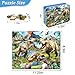 MZZOTOY Dinosaur World Puzzles for Kids Ages 48 100 Pieces Jigsaw Puzzles for Kids Ages 35 Puzzle for Girls and Boys Learning Educational Puzzles Toys in a Metal Box - Image 4