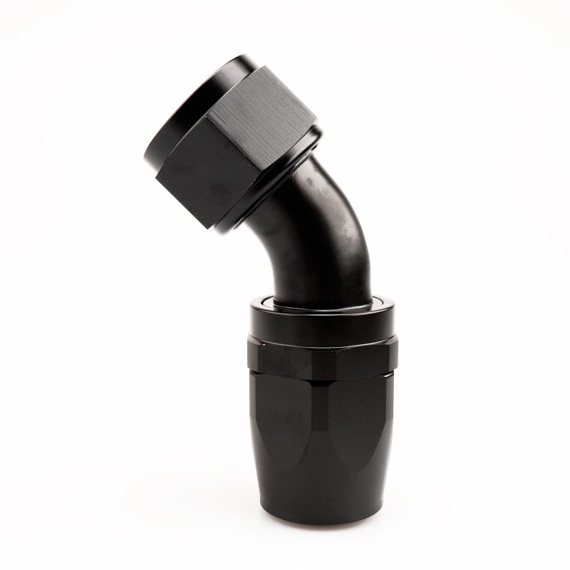 AC PERFORMANCE 16 AN 45 Degree Swivel Hose End Fitting Tight Radius Aluminum Black