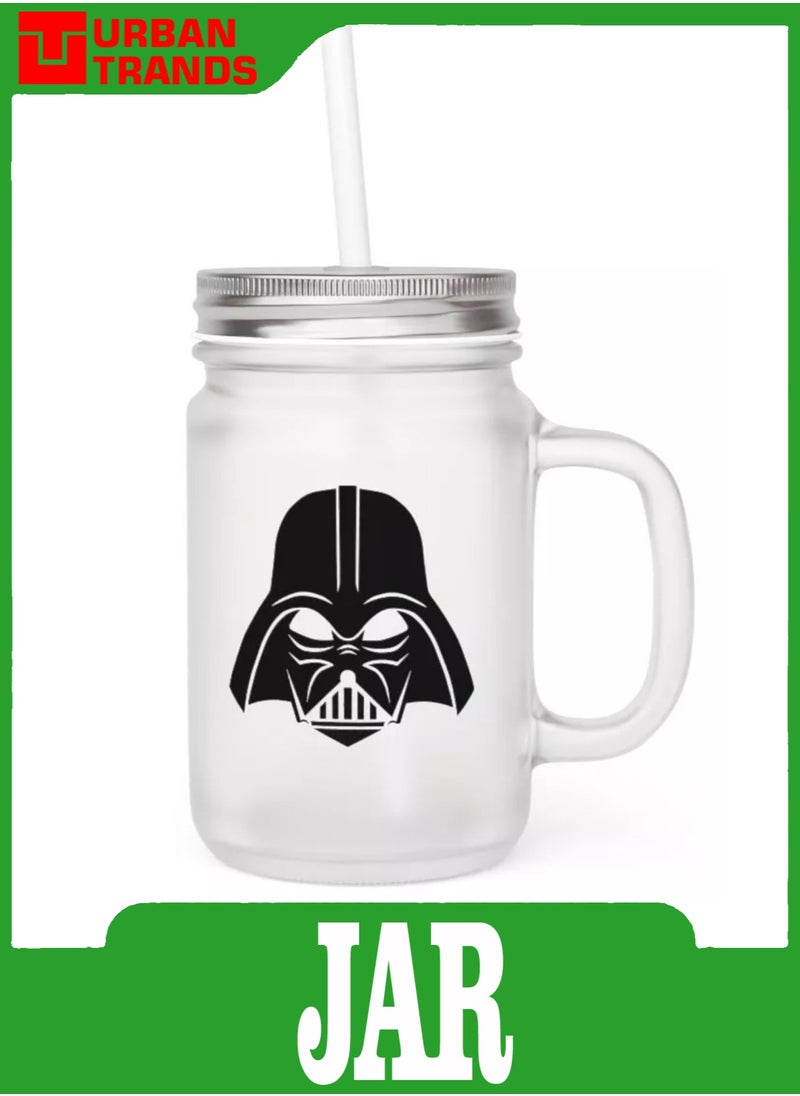 URBANTRANDS Drinking Jar With Straw 