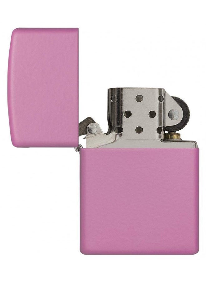 Zippo - Plain Pink Matte Zippo Lighter - Image 1