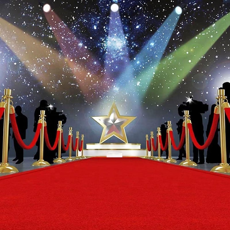BPA Red Carpet Runner, 3.3ft x 33ft Hollywood Birthday Party Decorations Red Carpet Event Runner for Indoor Or Outdoor - Image 4