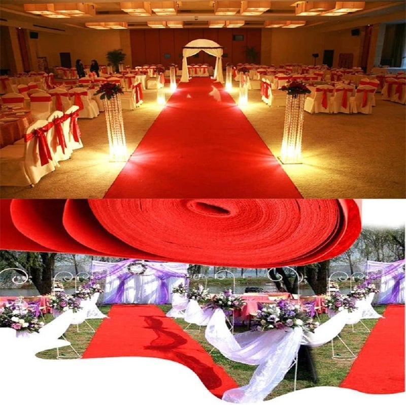 BPA Red Carpet Runner, 3.3ft x 33ft Hollywood Birthday Party Decorations Red Carpet Event Runner for Indoor Or Outdoor - Image 5