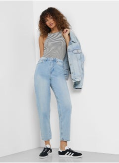 VERO MODA High Waist Mom Jeans  - Image 5