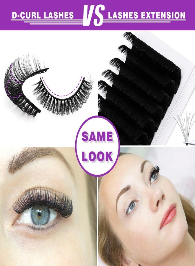 royaomis 10Pairs 3d Russian Strip Lashes, DD Curl Lash Strips, Natural False Lashes Mink, Faux Mink Eyelashes Natural Look, Wispies Mink Eyelashes, Fake Lashes(s37) - Image 4