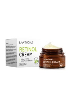 Lanthome 50g Retinol Cream Infused with Collagen, HA & VC - The Ultimate Anti - Aging Powerhouse to Vanish Fine Lines & Wrinkles on Face, Neck & Eyes  - Image 1