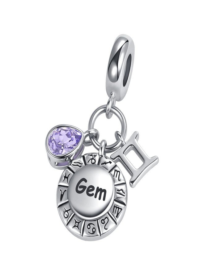 QeenseKc خرزة زينة على شكل دمعة من برج الجوزاء، مناسبة لسوار باندورا (Aut-167_Gem) - Image 2