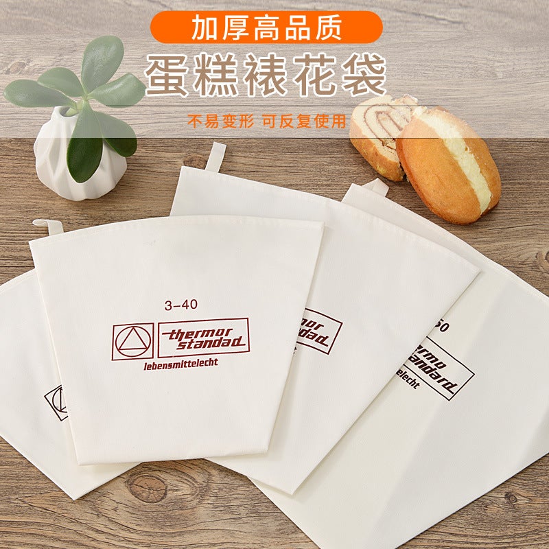 Diy Baking Tools Cloth Pastry Bag Cookie Cake Pastry Squeezing Cream Not Bursting Not Slippery Hand Baking Pastry Bag - Image 2