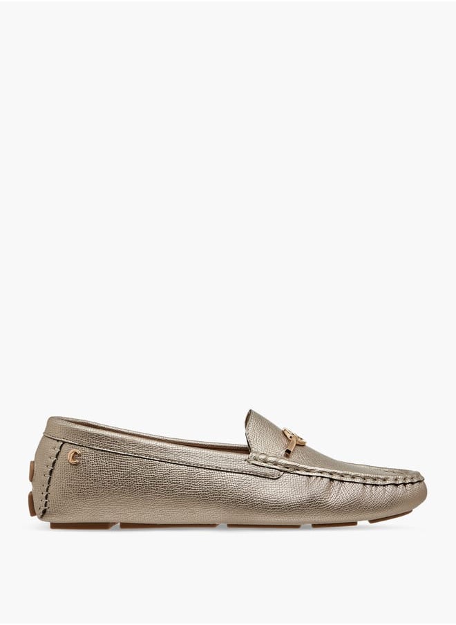 Le Confort Women Textured Slip-On Loafers with Metal Accent  - Image 3