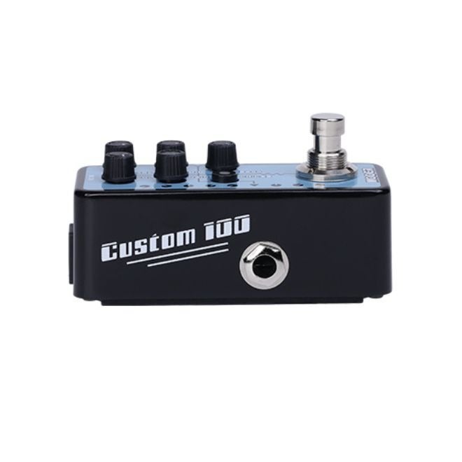 MOOER M018 Custom 100 Micro Preamp Pedal, Modelled after Custom Audio PT100 100W Plexi Amp, Dual Channel Amp Simulator With Built-in Cabinet  Simulation - Image 2