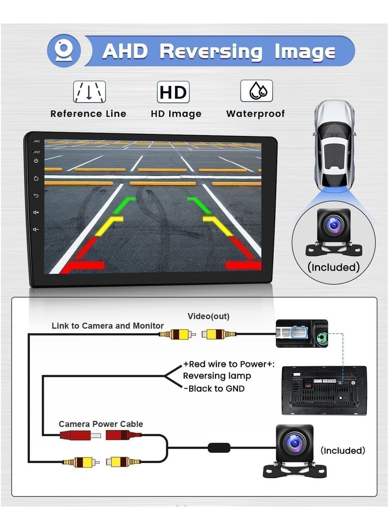 SHEZA STAR Android Car Stereo for Toyota Camry 2006-2011 1GB RAM 32GB ROM M-Link Wi-Fi BT, Radio GPS, 10 Inch IPS Touch Screen with AHD Camera Included - Image 4