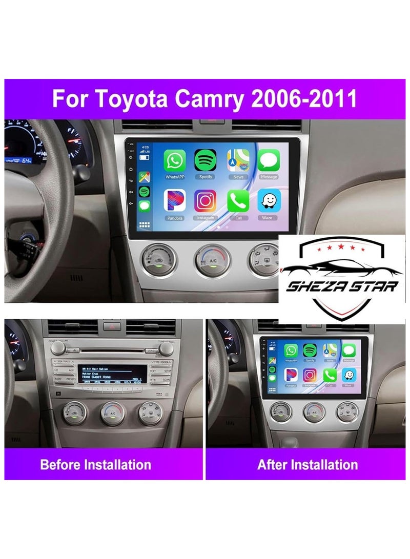 SHEZA STAR Android Car Stereo for Toyota Camry 2006-2011 1GB RAM 32GB ROM M-Link Wi-Fi BT, Radio GPS, 10 Inch IPS Touch Screen with AHD Camera Included - Image 2