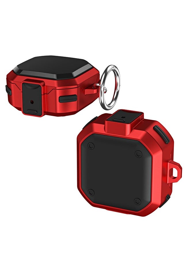 O Ozone - Armor Case for Samsung Galaxy Buds FE/Galaxy Buds 2 Pro/Galaxy Buds 2/Galaxy Buds Pro/Galaxy Buds Live Case [with Security Lock]& Keychain -Red - Image 1