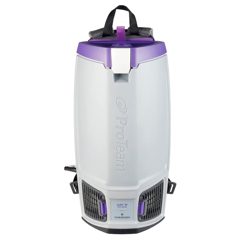 ProTeam ProTeam GoFit 10 Commercial Backpack Vacuum with 15 Inch Blower Tool and Hard Surface Tool wNylon  Horse Hair Blend Brush Tool Kit Corded 107800 