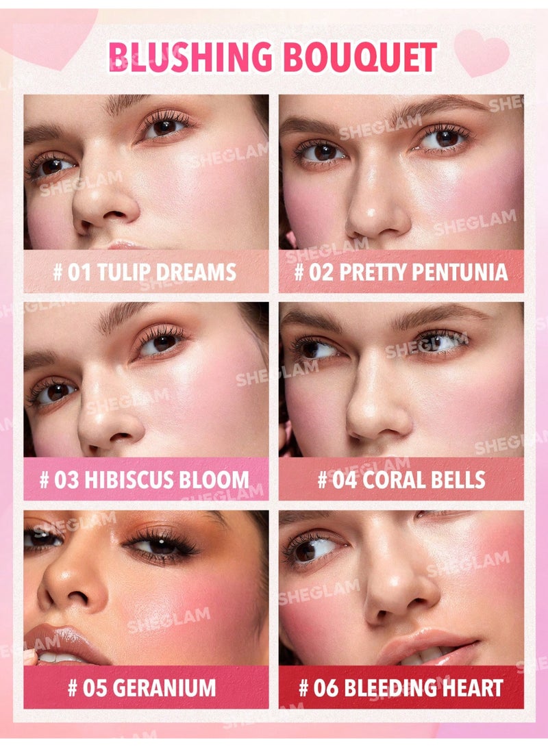 SHEGLAM SG Flush Crush Cream Blush Palette- Blushing Bouquet - Image 3