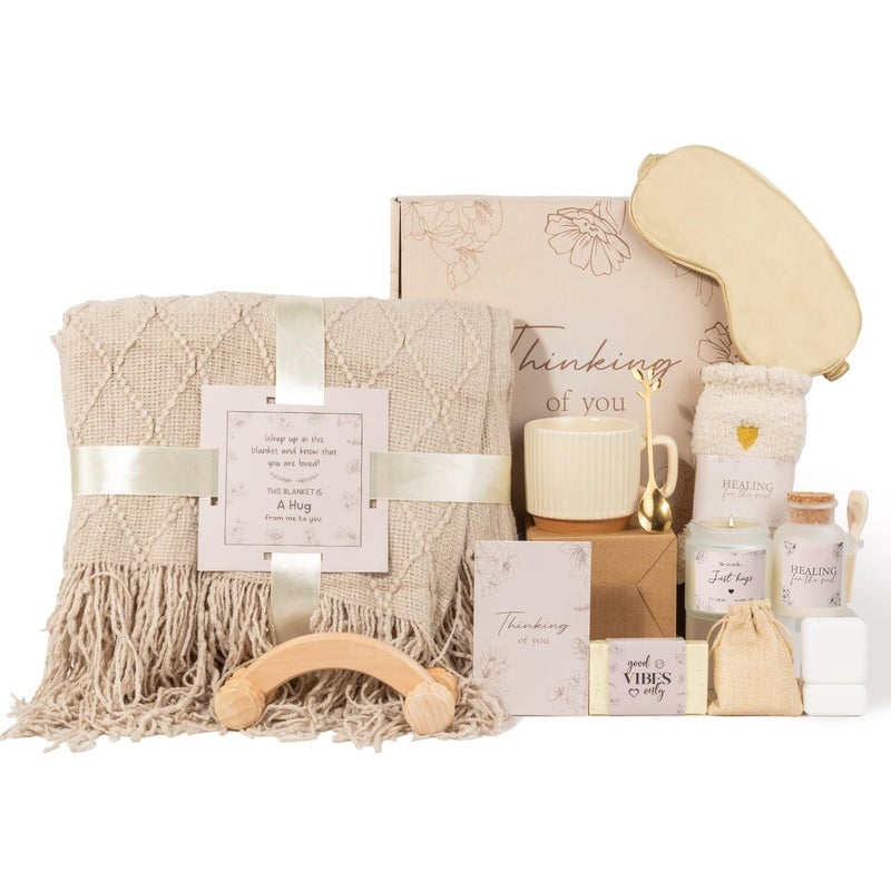Ithmahco Mothers Day Thinking of You Gift Basket for Mom Self Care Get Well Soon Birthday Gifts for Women Relaxing Spa Gifts Basket Sick Care Package for Women Relaxation Get Well Gift After Surgery - Image 2