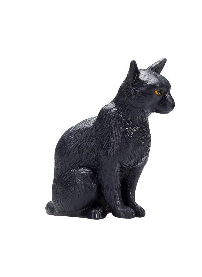 MOJO Cat Sitting Black Toy Figure  - Image 2