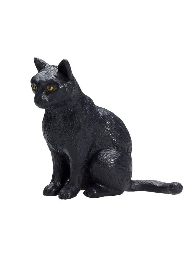 MOJO Cat Sitting Black Toy Figure  - Image 5