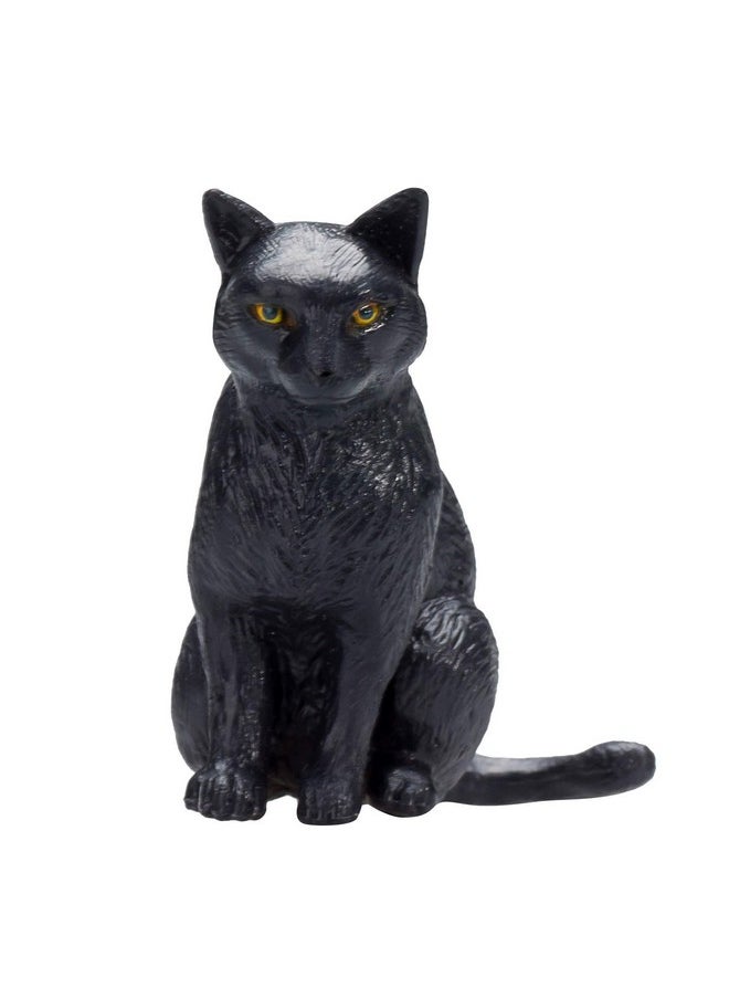 MOJO Cat Sitting Black Toy Figure  - Image 1