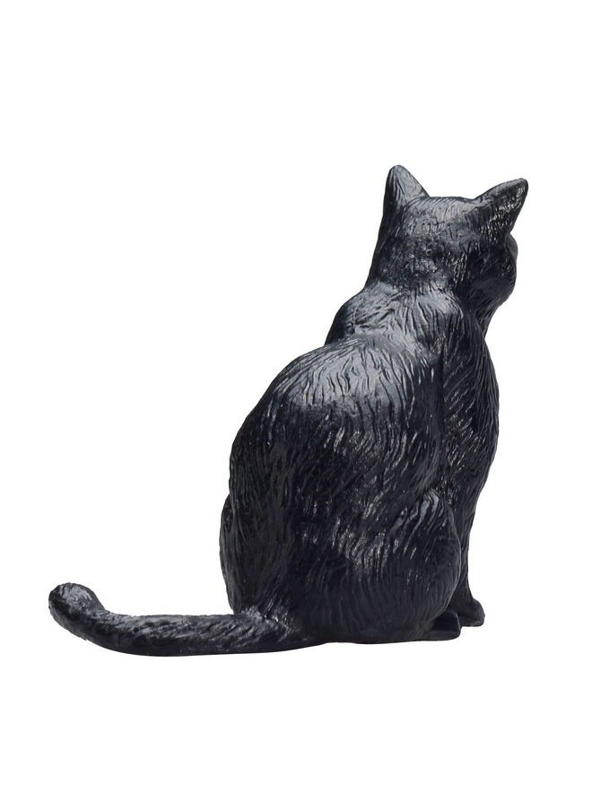 MOJO Cat Sitting Black Toy Figure  - Image 4