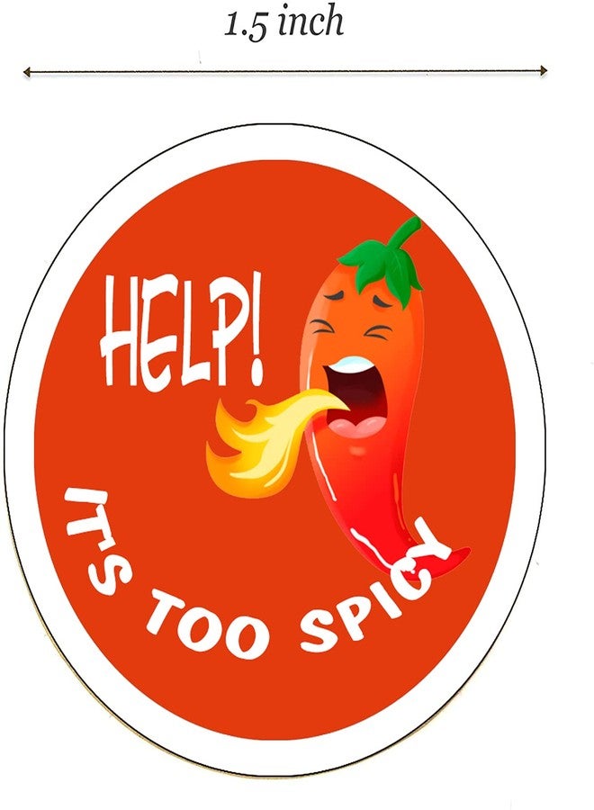 Besttile Spicy Stickers,Spicy Grocery Store Food Labels,Wacky Chili Stickers,Food Warning Hot Labels,1.5 Inches,500 Pcs. - Image 3