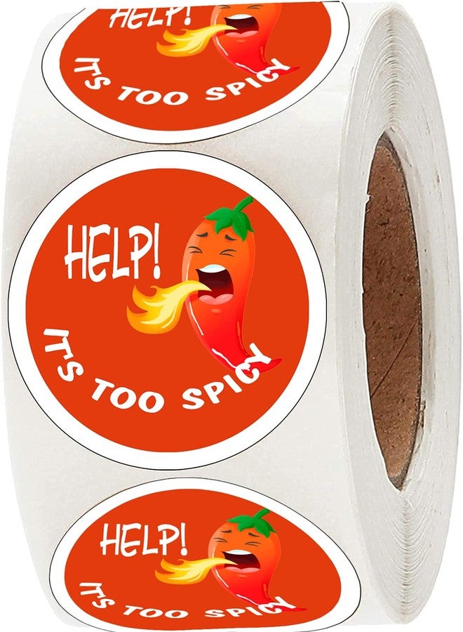 Besttile Spicy Stickers,Spicy Grocery Store Food Labels,Wacky Chili Stickers,Food Warning Hot Labels,1.5 Inches,500 Pcs. - Image 1