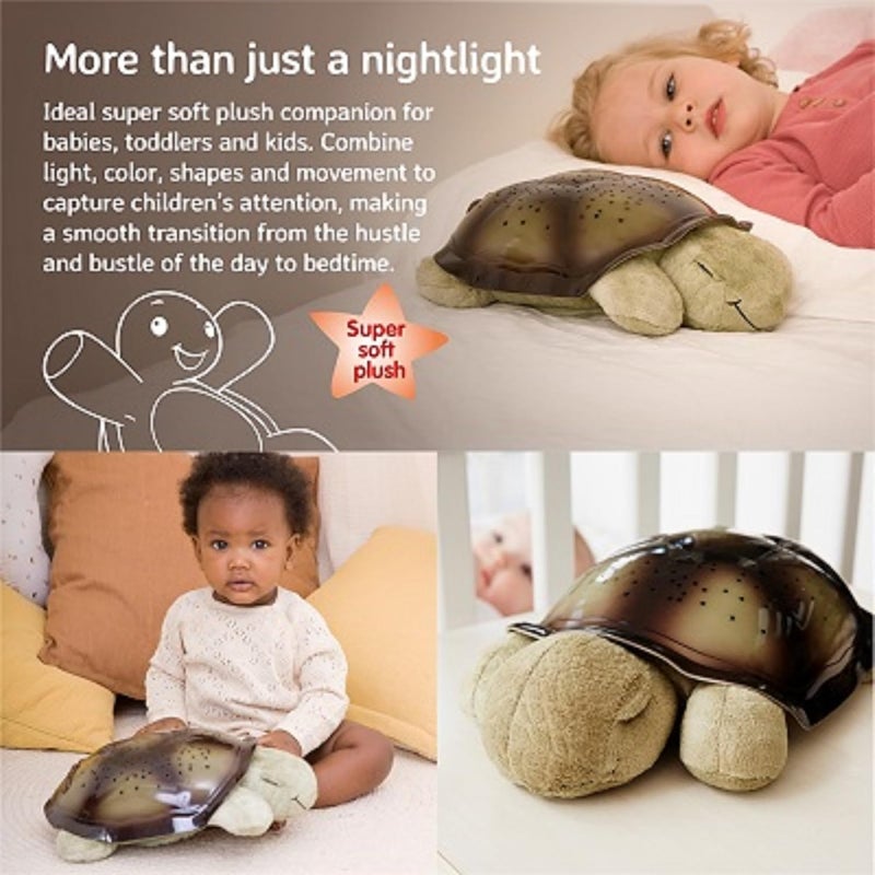 Cloud b Calming Nightlight Star Projector | Gentle Brightness | 3 Colors | 8 Constellations | Auto-Shutoff | Twilight Turtle Green - Image 4