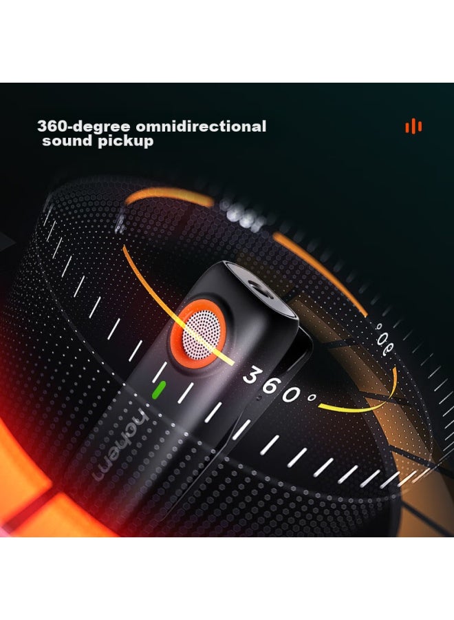 Hohem Mic01 Wireless Microphone, Clip-on Microphone Audio Pickup, Mobile Phone Device, For Streamers, Douyin, Short Video Recording, Noise Reduction, Compatible With Apple 16 And Android - Image 3