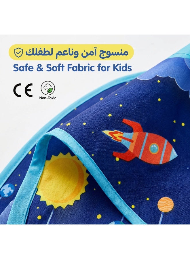 Teranorix Children's Starry Sky Rocket Tent | Indian-style Play Tent | Easy-to-Assemble Indoor Baby Play Castle - Image 5