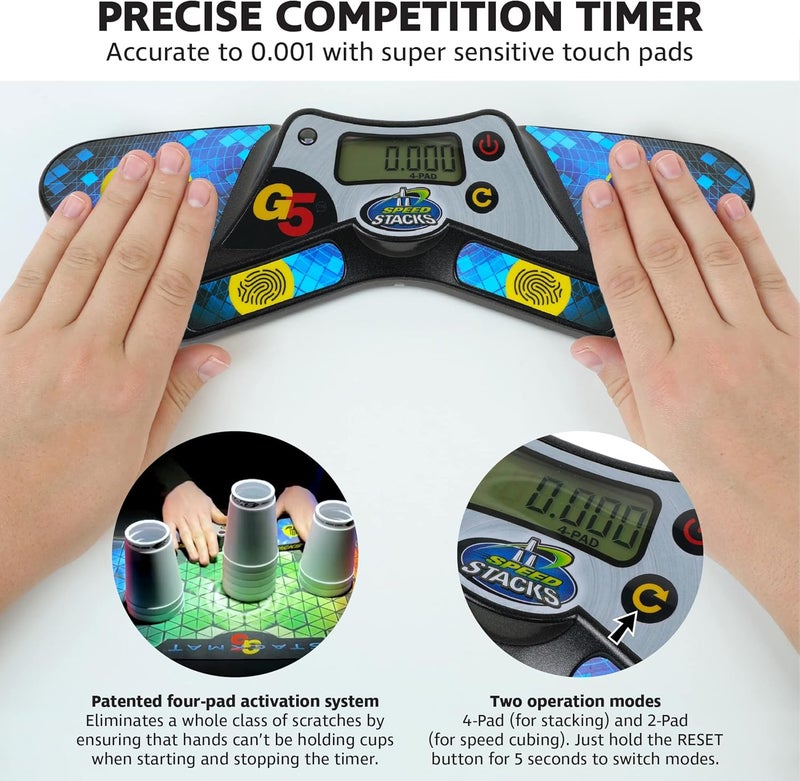 Speedstacks G5 Timer | Official Sport Stacking and Cubing Association Timer | Accuracy to 0.001 seconds - Image 4