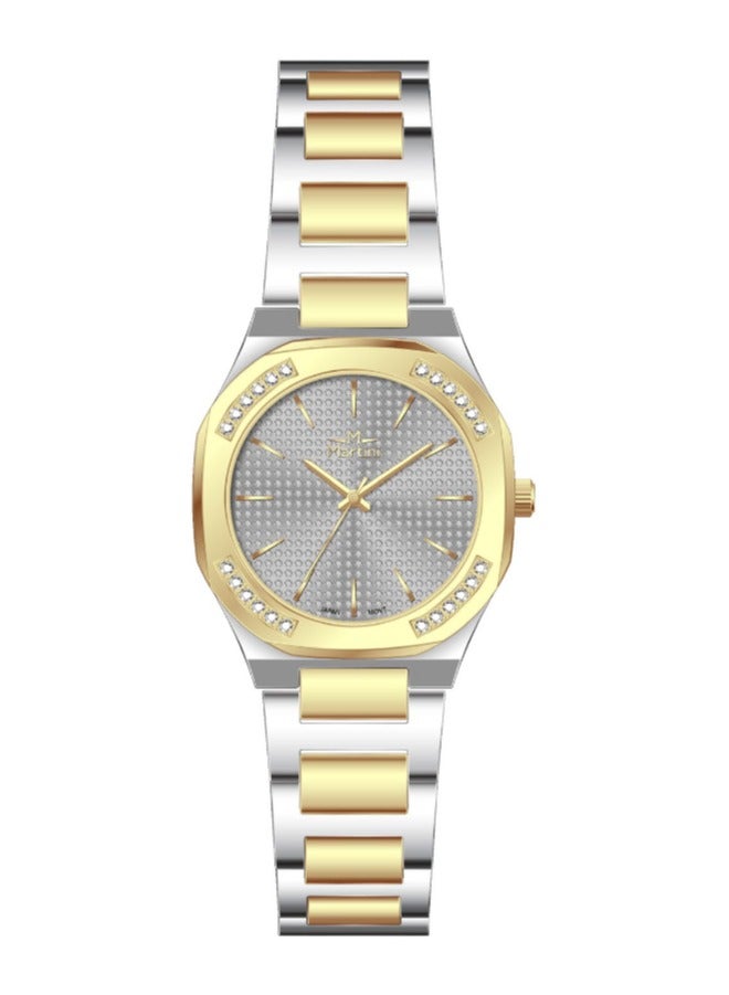 MARTINI Elegant Martini Women's Watch Stylish Grey Dial Stainless Steel Band Water Resistant Perfect for Casual and Formal Wear - Image 1