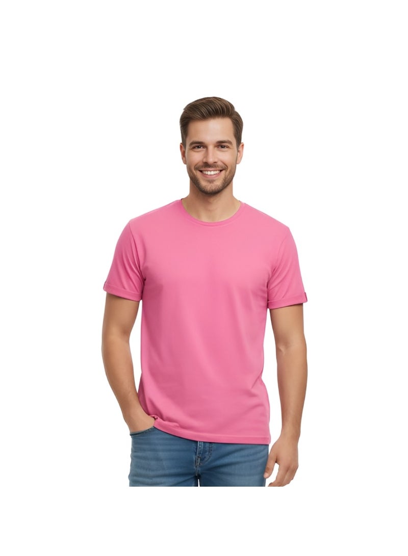 برينت شوب فور مي 10 قطع تي شيرت رجالي ممشط برقبة مستديرة للكبار 190 جرام في المتر المربع من القطن الخالص الألوان الأساسية - Image 2