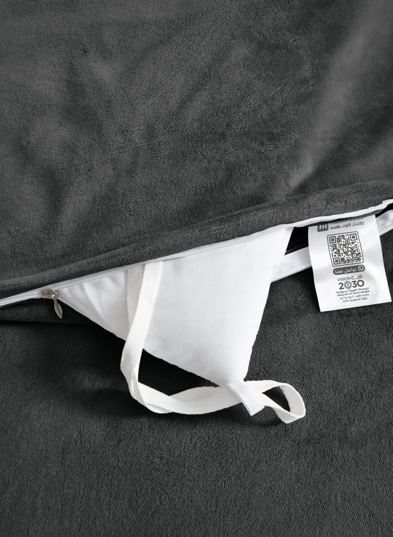 Master Home Textile Velvet Comforter Sets, 5 Pcs Queen Size, Fits 160 x 200 cm Queen Size Bed, With Removable Filling, Soft, Warm - Image 5