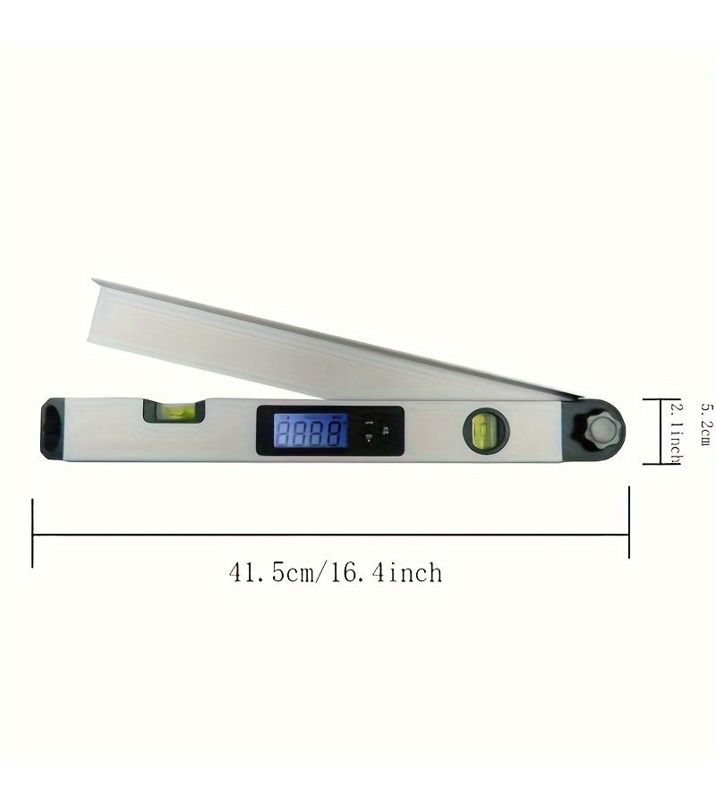 400mm Digital Angle Ruler With LCD Backlit Display Miter Gauge High Precision Protractor For Woodworking - Image 2
