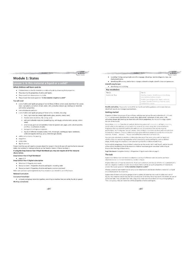 null - Collins Snap Science Teacher’s Guide Year 4 - Image 1