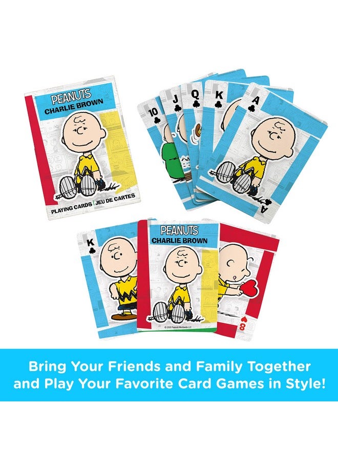 Aquarius Peanuts Charlie Brown Playing Cards - Charlie Brown Themed Deck Of Cards For Your Favorite Card Games - Officially Licensed Peanuts Merchandise & Collectibles  - Image 2