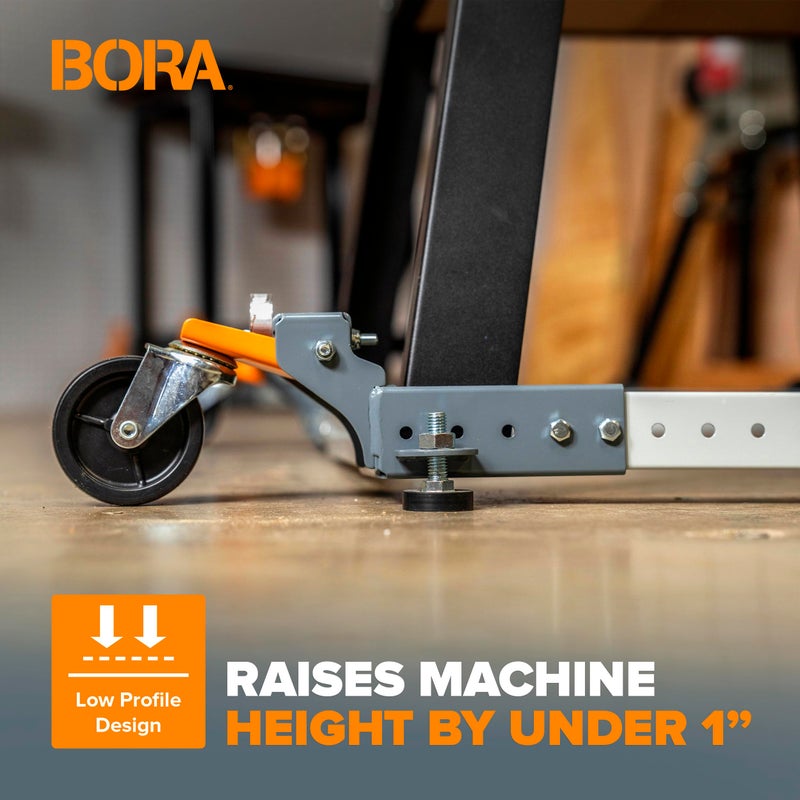 Bora Adjustable Universal Mobile Base Bora Portamate PM-1000. Move Your Heavy Tools and Equipment around Your Shop with Ease and Stability - Image 4