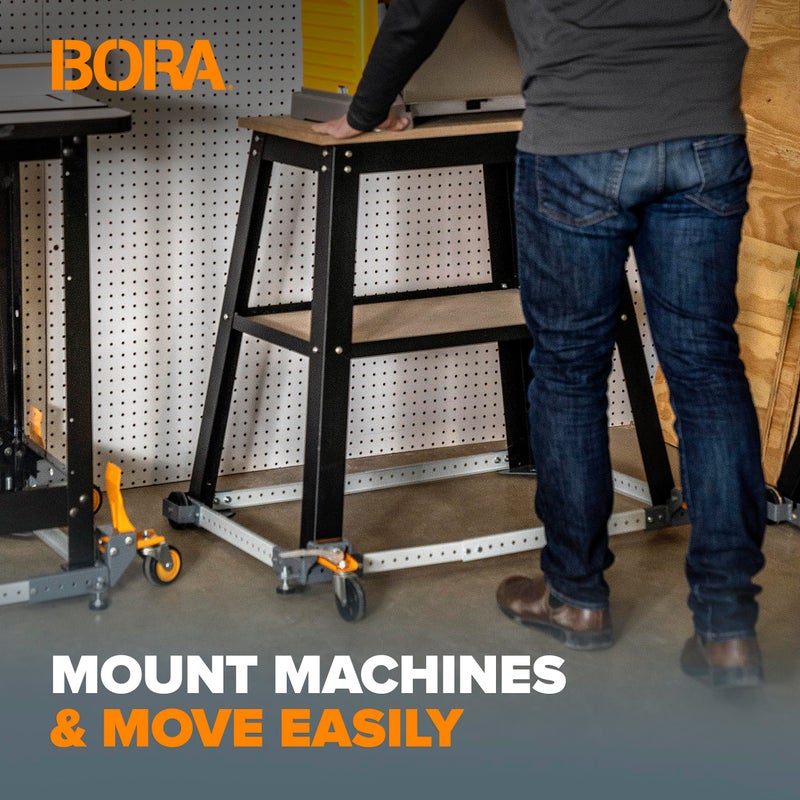 Bora Adjustable Universal Mobile Base Bora Portamate PM-1000. Move Your Heavy Tools and Equipment around Your Shop with Ease and Stability - Image 5
