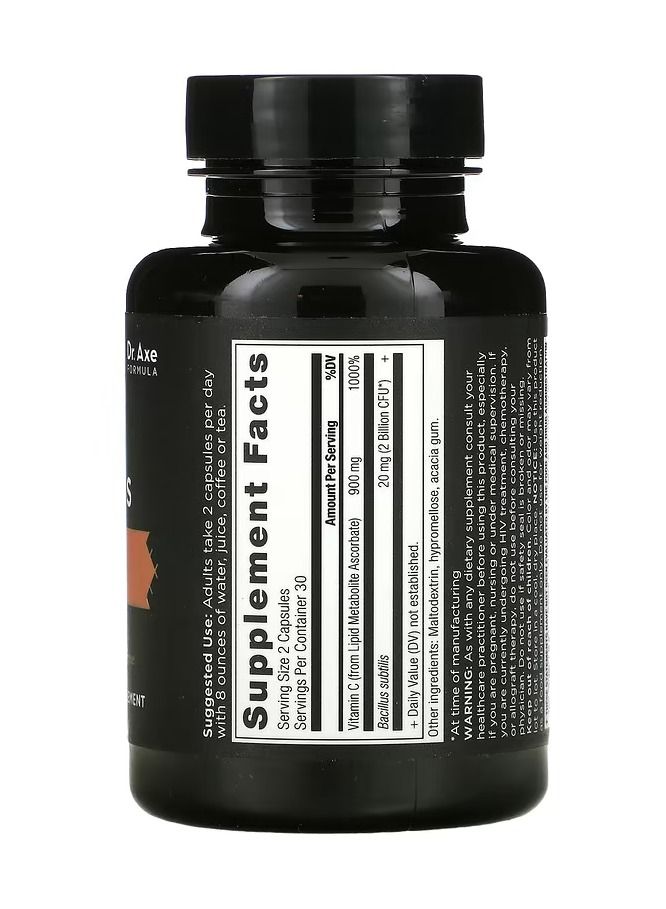 Ancient Nutrition Dr. Axe Ancient Nutrition, Ancient Nutrients Vitamin C and Probiotics  - Image 2