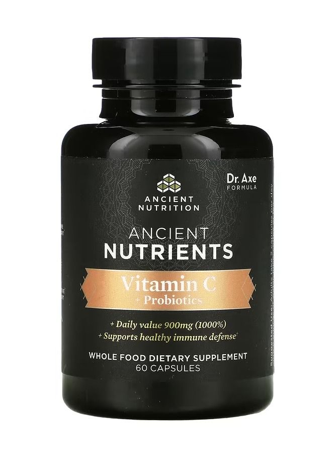 Ancient Nutrition Dr. Axe Ancient Nutrition, Ancient Nutrients Vitamin C and Probiotics  - Image 1