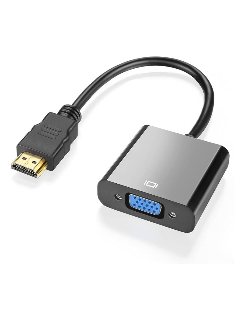 Generic HDMI to VGA Adapter HD HDMI VGA Male HDMI to VGA Female Converter for PC, Monitor,Projector,HDTV-  - Image 1