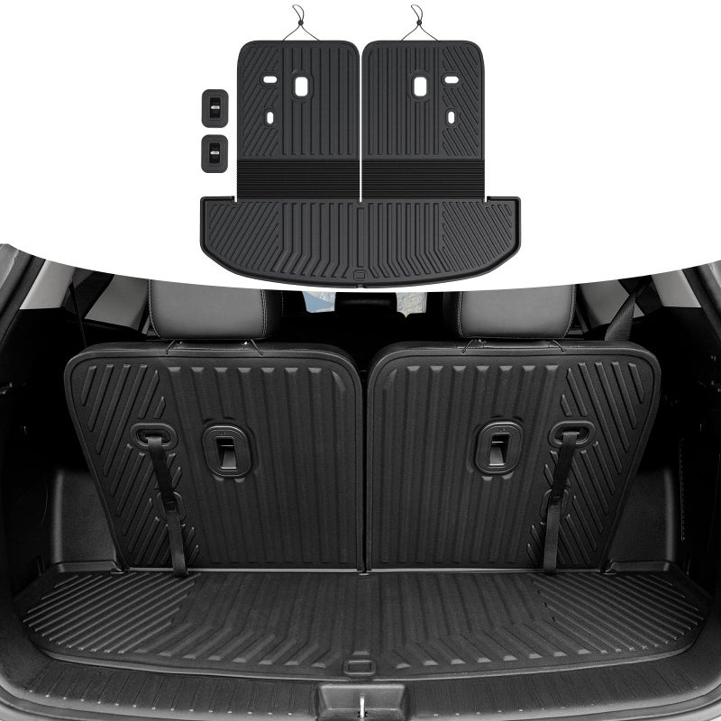 HOUCLEMIC Cargo Mat for Kia Sorento 20212025 2026 All Weather TPE Trunk Mat with Backrest Mat Waterproof Durable Seat Cover Protector Replacement for Kia Sorento - Image 3