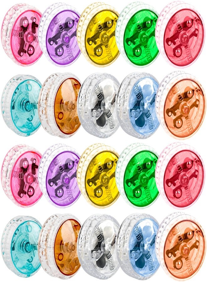Drayear 20 Pack LED Light Up Yo Yo Plastic Yoyo Glow in The Dark Yoyo Toys for Kids Party Favors Birthday Gifts Classroom Prizes Carnival Bulk Toys, 10 Colors - Image 1