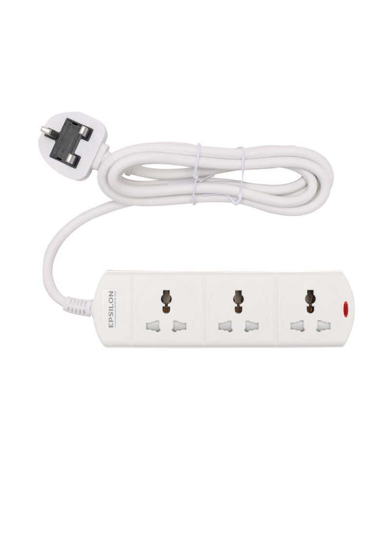 Epsilon Epsilon 3 Way Extension Socket- ES1109  - Image 1