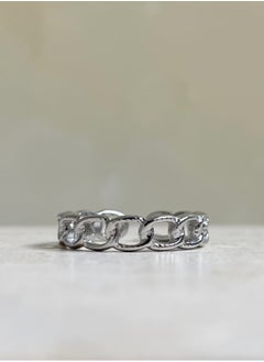 Chain Adjustable Ring - Silver