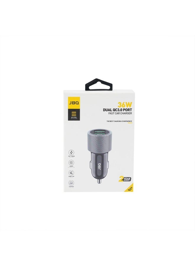 JBQ 36W Dual USB Car Charger – PD & Quick Charge 3.0, Compact & Portable CC-736 - Image 4