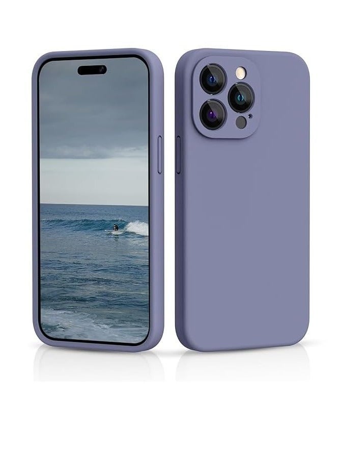 فيسوس حالة حماية لغطاء iPhone 15 Pro Max 5G ، علبة المصد المطاطية السائلة مع وسادة الألياف الدقيقة الناعمة غطاء واقية من الصدمة الصدمية لـ iPhone 15 Pro Max 5G (الأزرق)